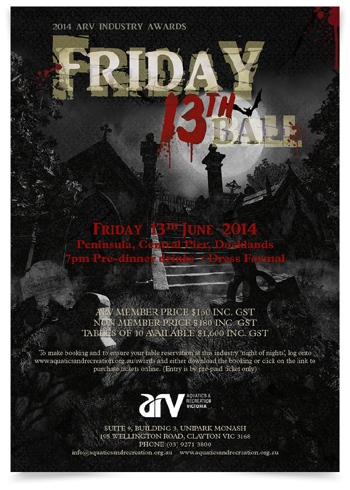 friday 13th ball poster