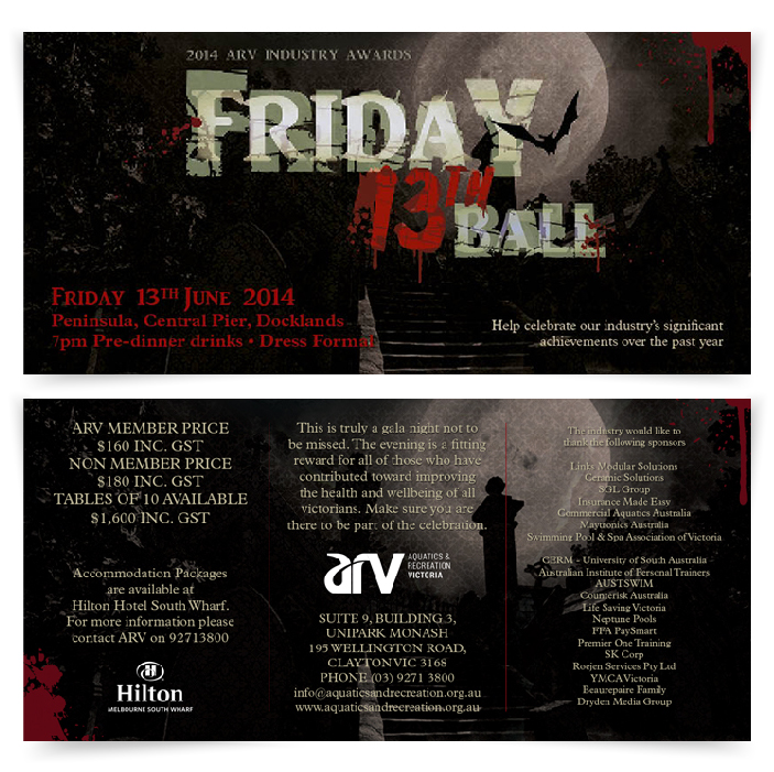 friday 13th ball flyers