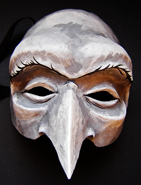 human and bird hybrid mask
